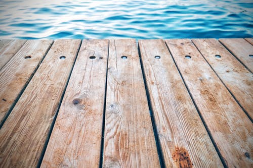 pool deck kayu