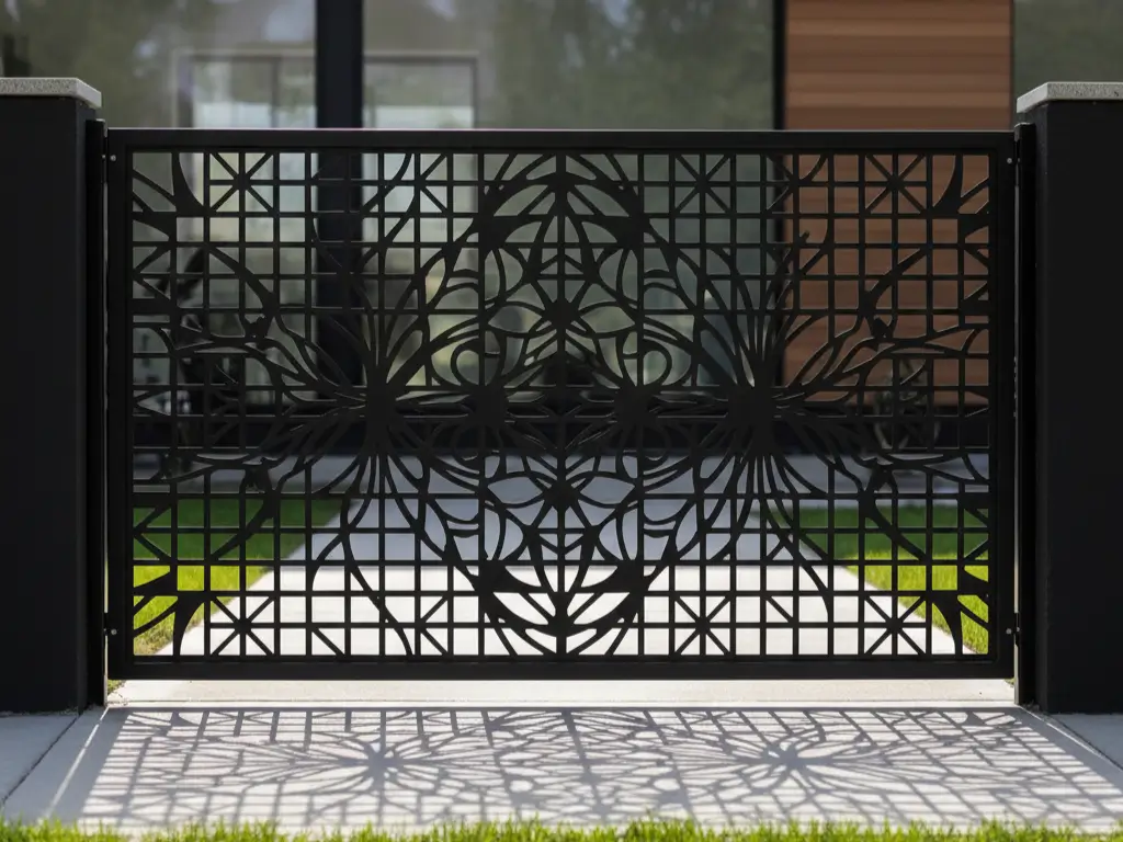 model pagar besi dengan laser cutting