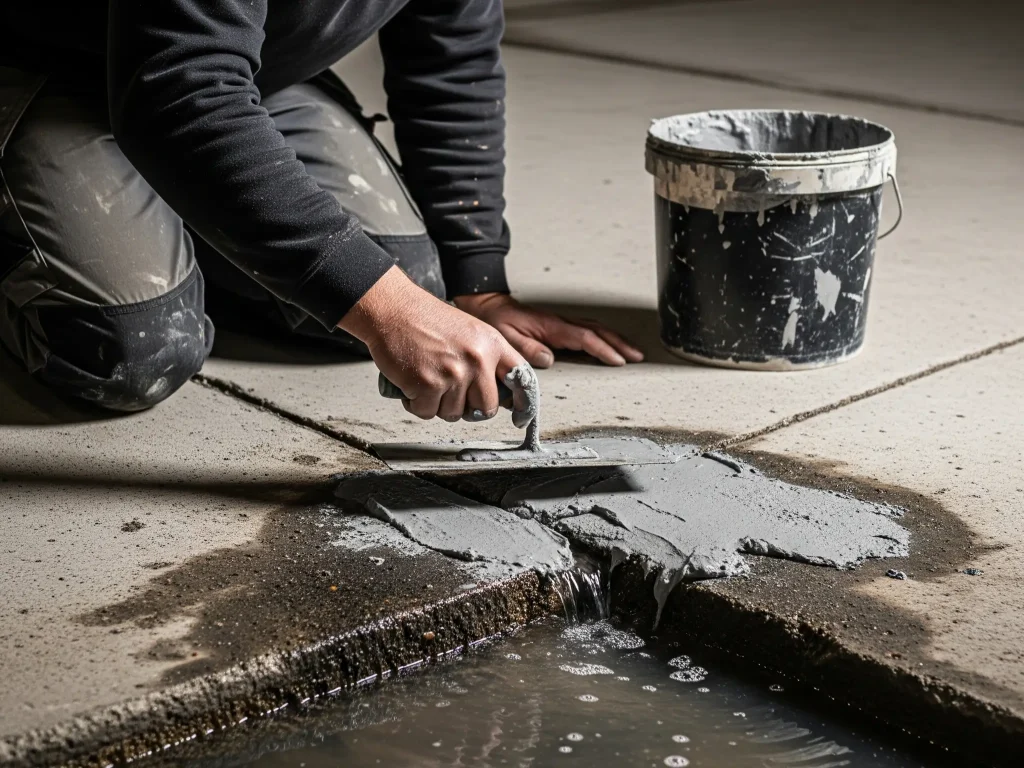 Menambal Dak Beton Bocor