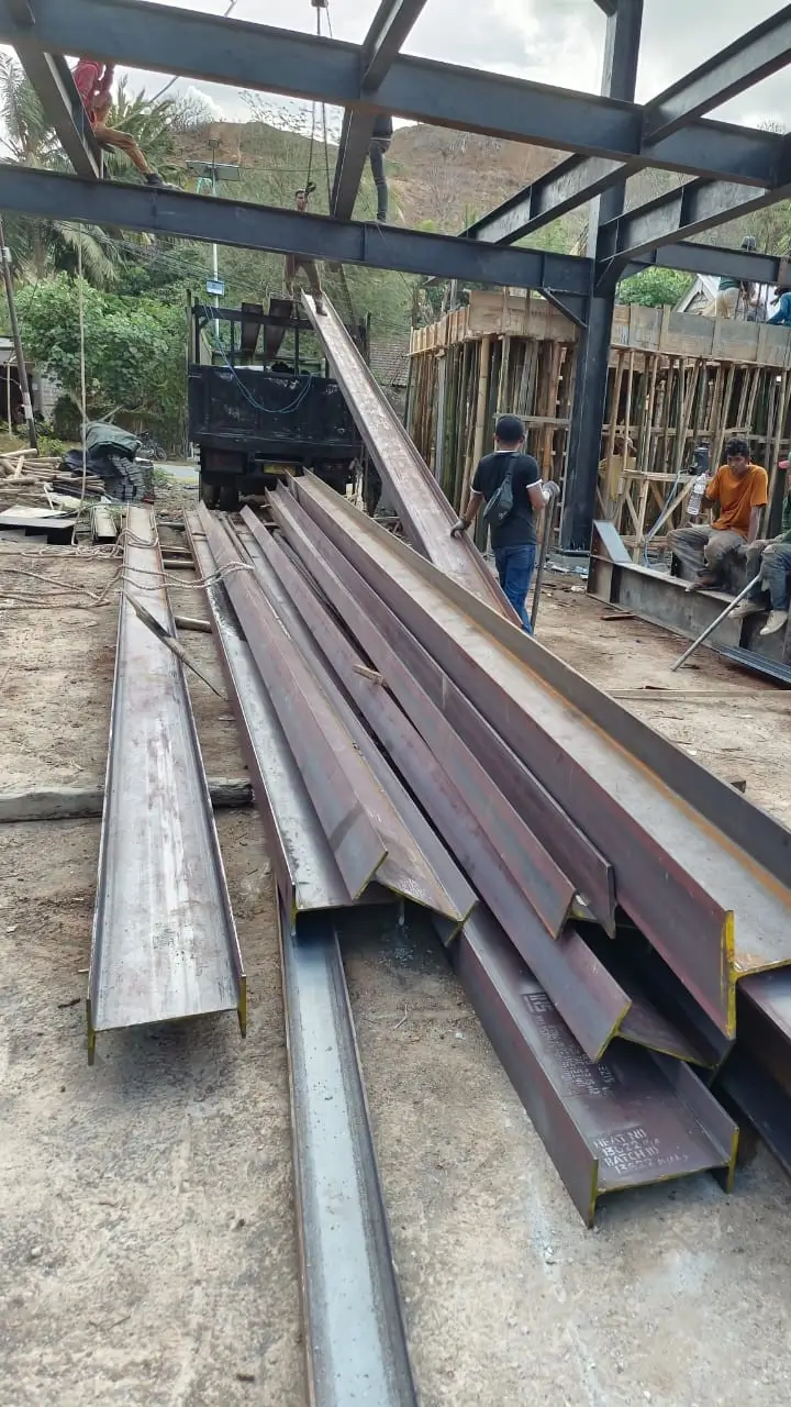 konstruksi baja wf h beam