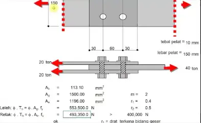 Cara menghitung kekuatan baja WF